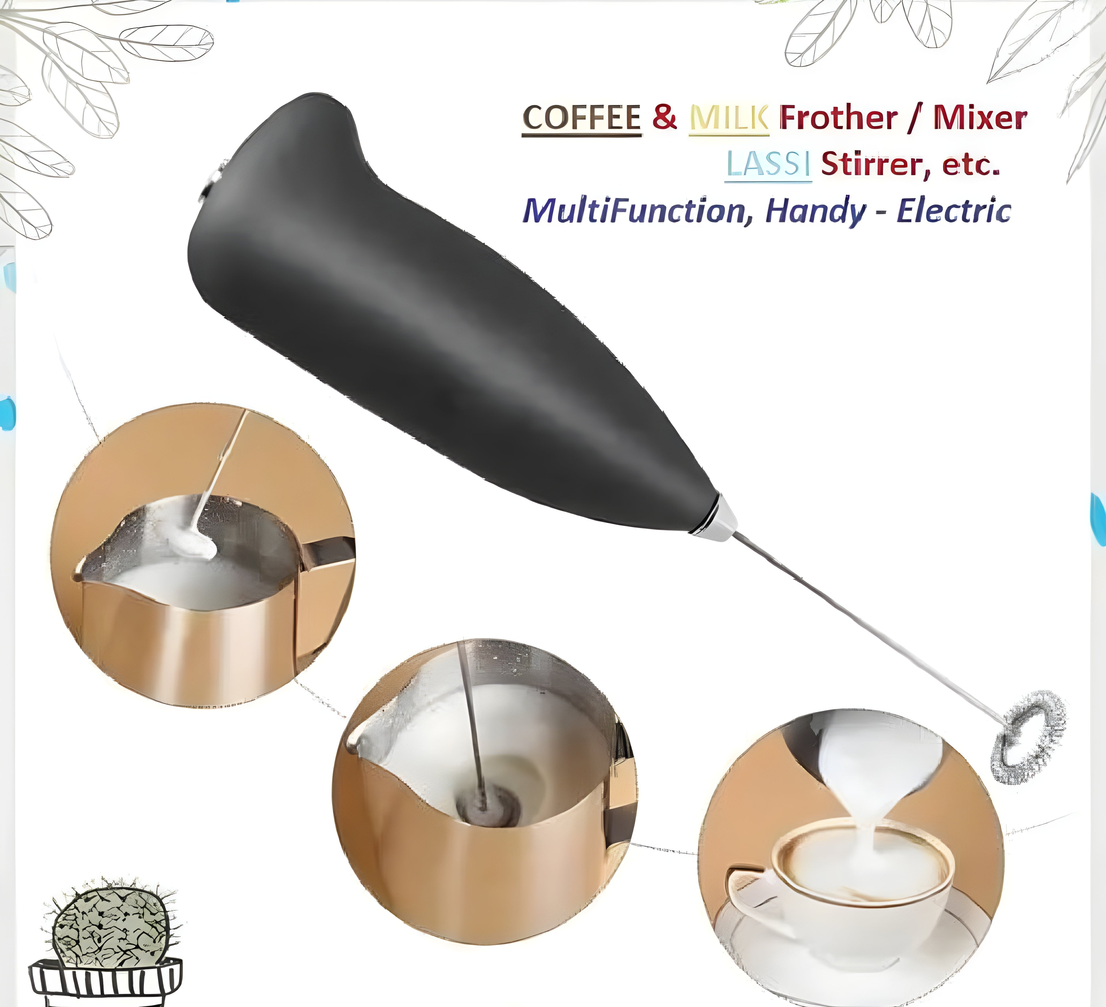 SwiftWhisk™ Electric Coffee Foamer