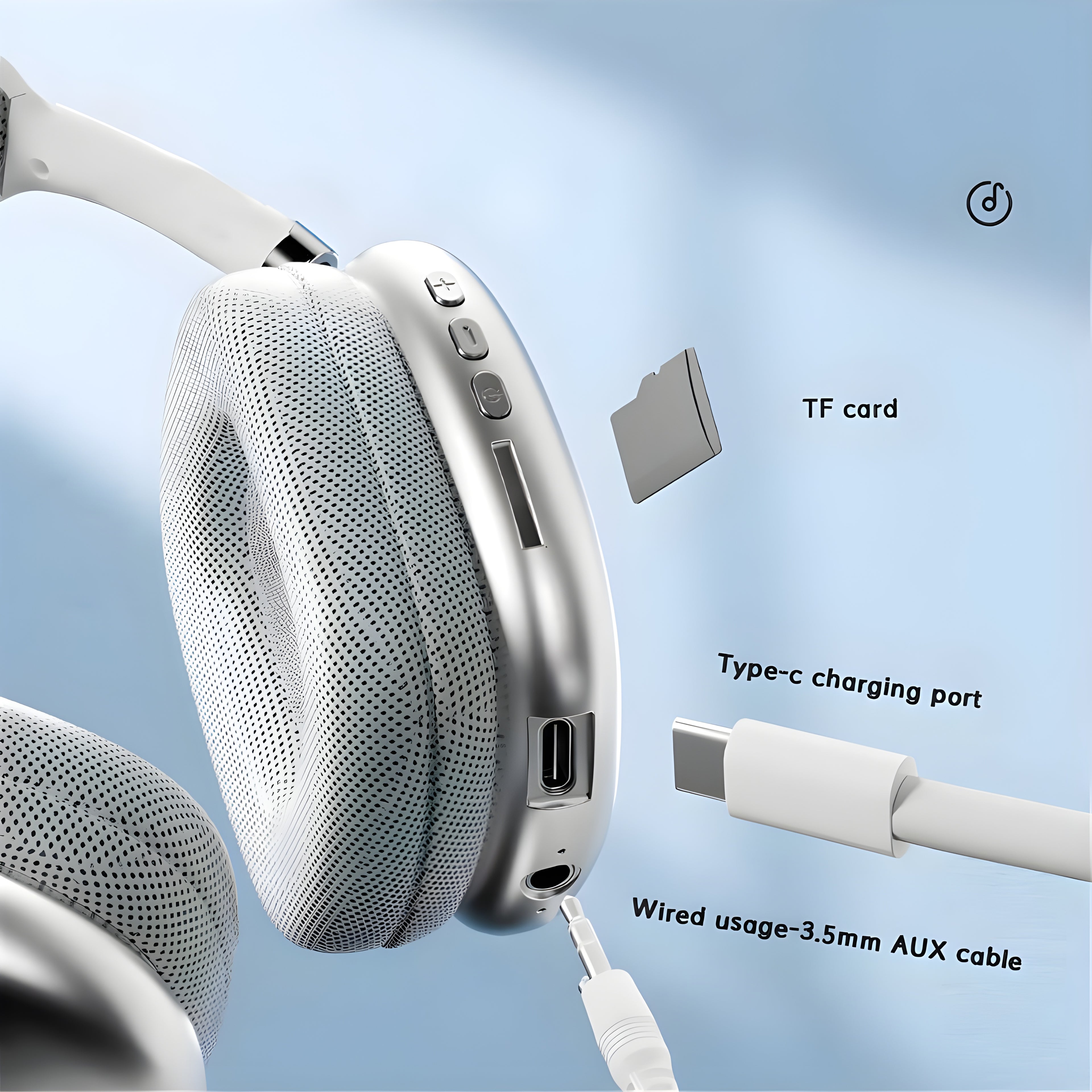 P9 Wireless Bluetooth Headphones with HiFi Stereo & FM Radio