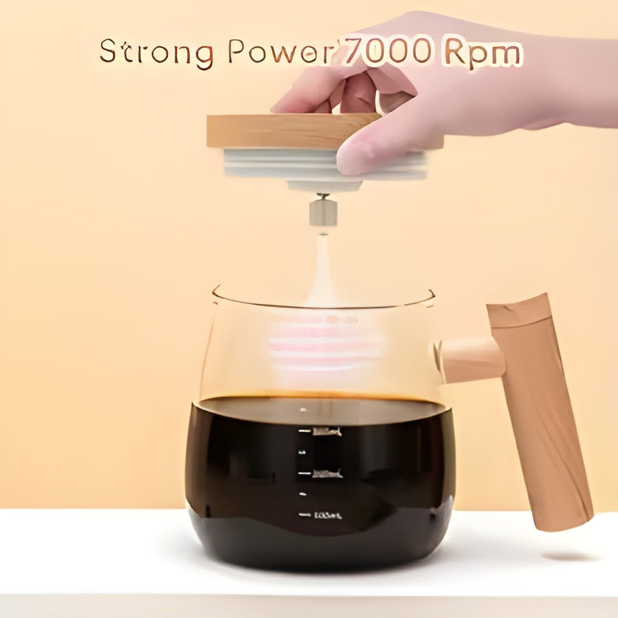Automatic Self-Stirring Glass Coffee Mug