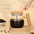 Automatic Self-Stirring Glass Coffee Mug