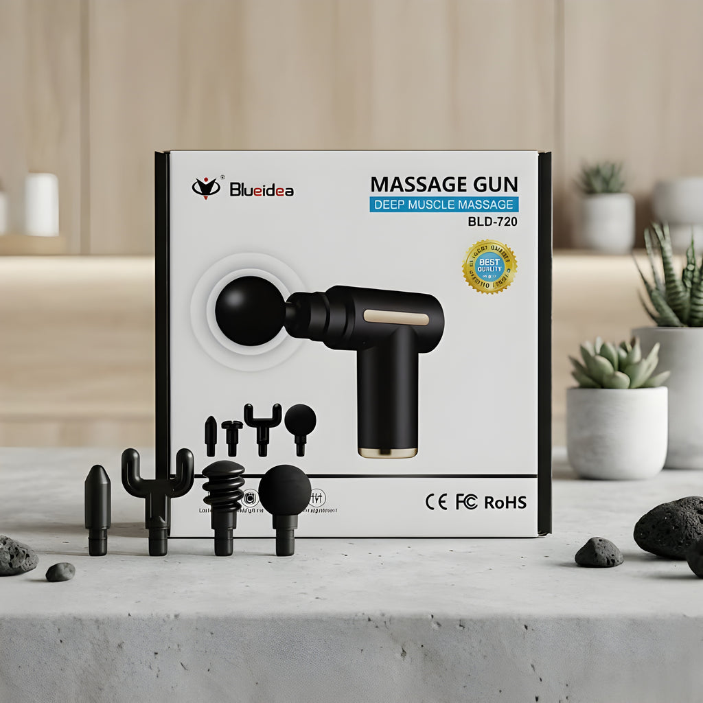 Rechargeable High-Intensity Massage Gun for Athletes and Gym Lovers
