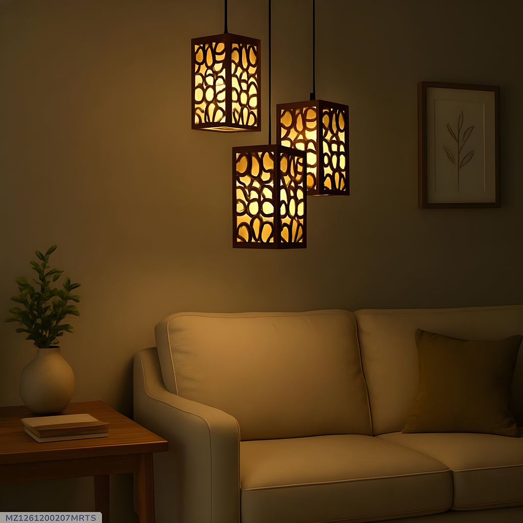 Luxury 3-Light Cluster Hanging Ceiling Lamp for Dining Room and Bedroom Decor