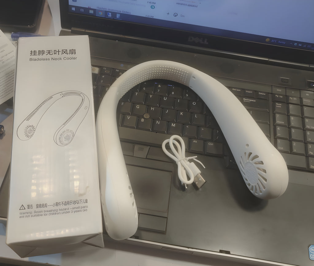 Modern Wearable Neck Fan – Ultra-Lightweight Bladeless Personal Cooler