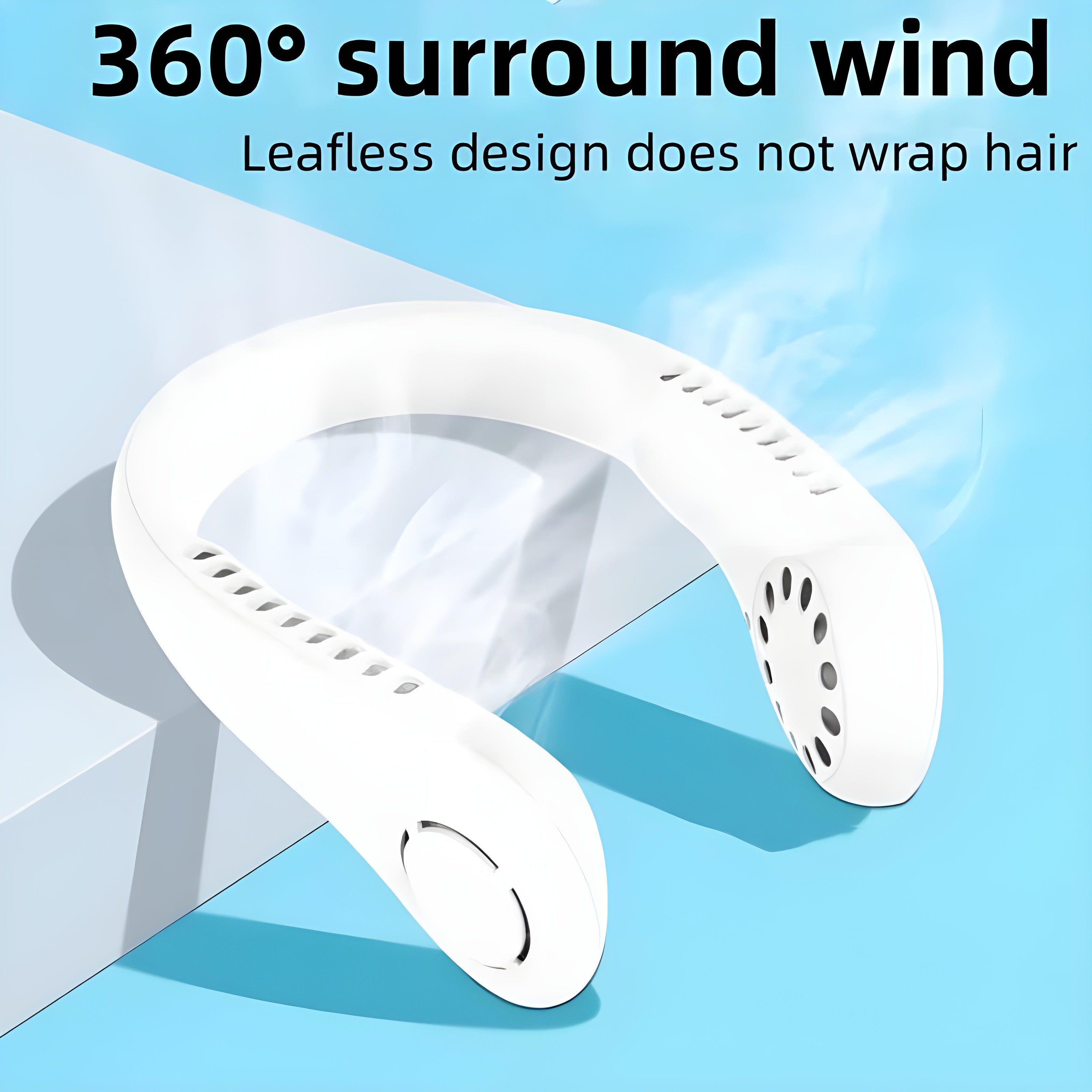 Modern Wearable Neck Fan – Ultra-Lightweight Bladeless Personal Cooler