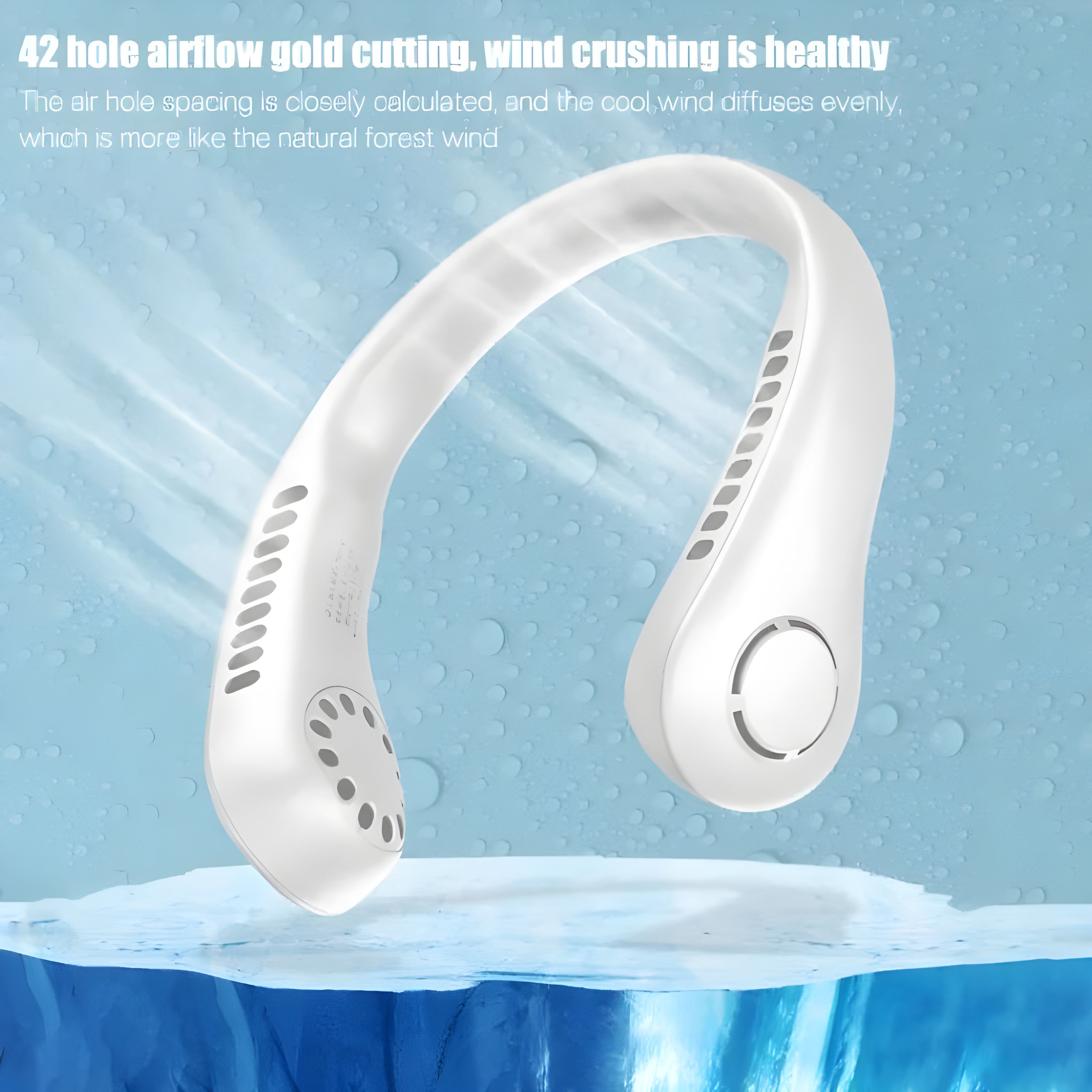 Modern Wearable Neck Fan – Ultra-Lightweight Bladeless Personal Cooler