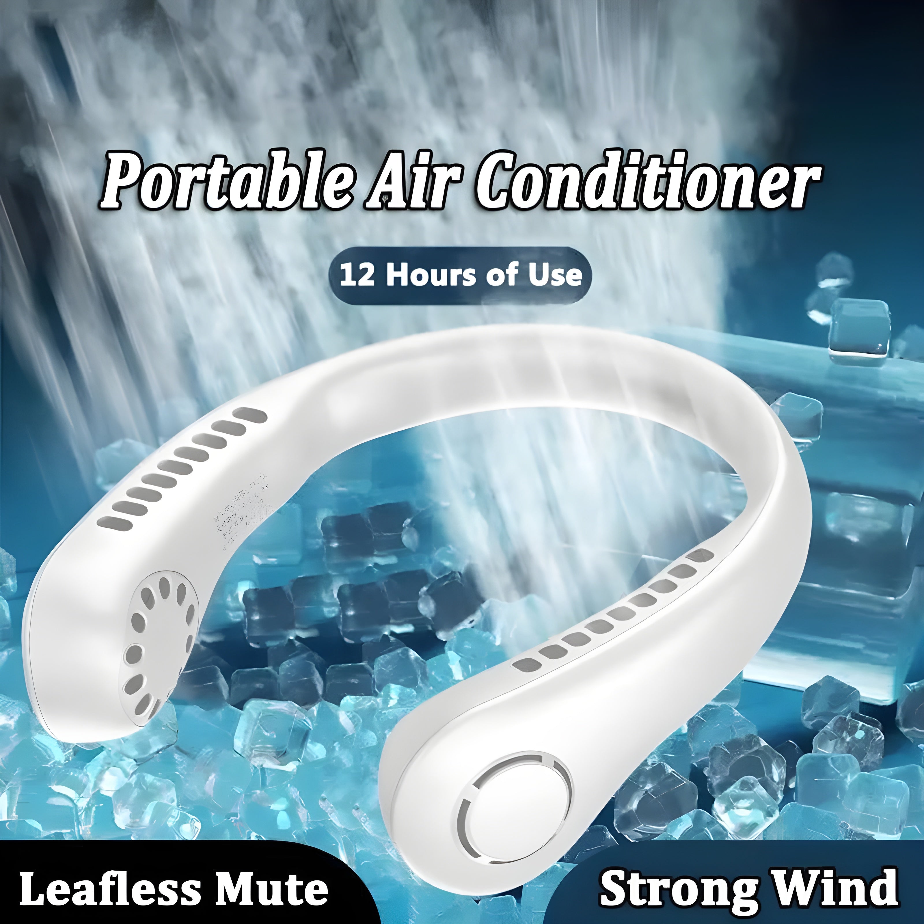 Modern Wearable Neck Fan – Ultra-Lightweight Bladeless Personal Cooler