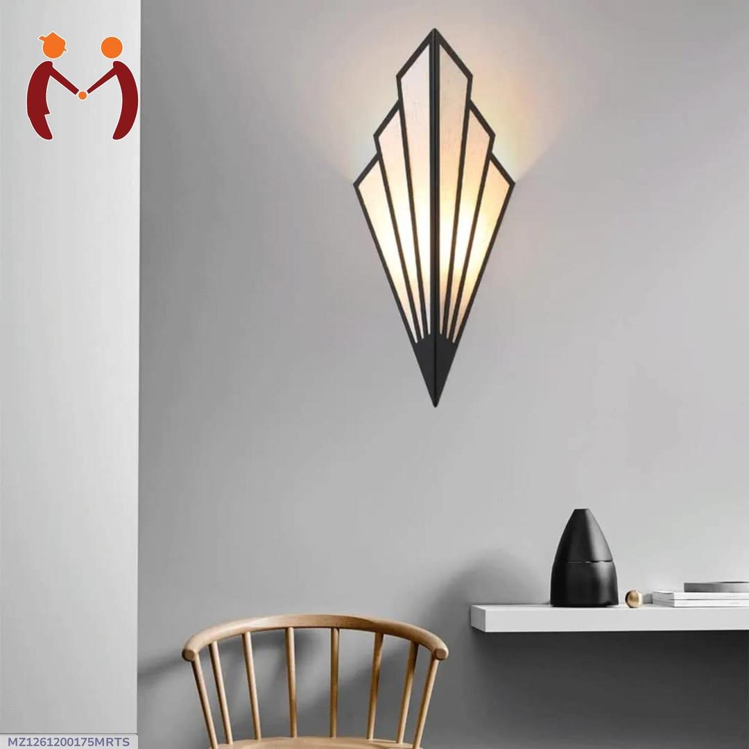 Modern Art Deco Geometric Wall Sconce – Luxury Fan-Shaped LED Lamp