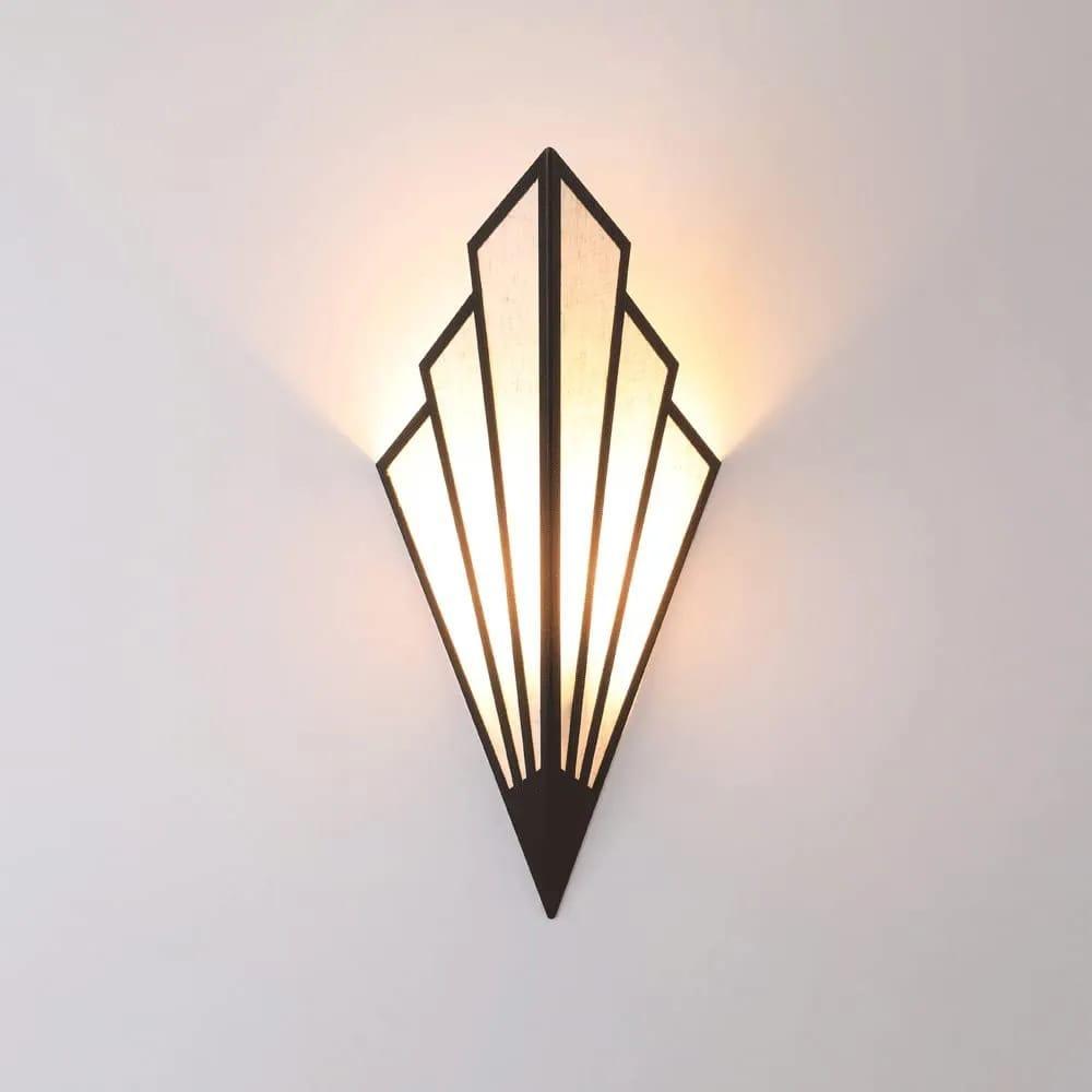 Modern Art Deco Geometric Wall Sconce – Luxury Fan-Shaped LED Lamp