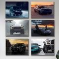 Ultimate Supercar & Luxury SUV Wall Art – Premium 6-Piece Canvas Collection