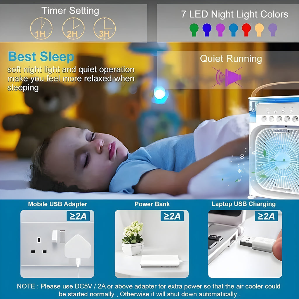 ArcticMist™ Portable 3-in-1 Personal Space Air Cooler