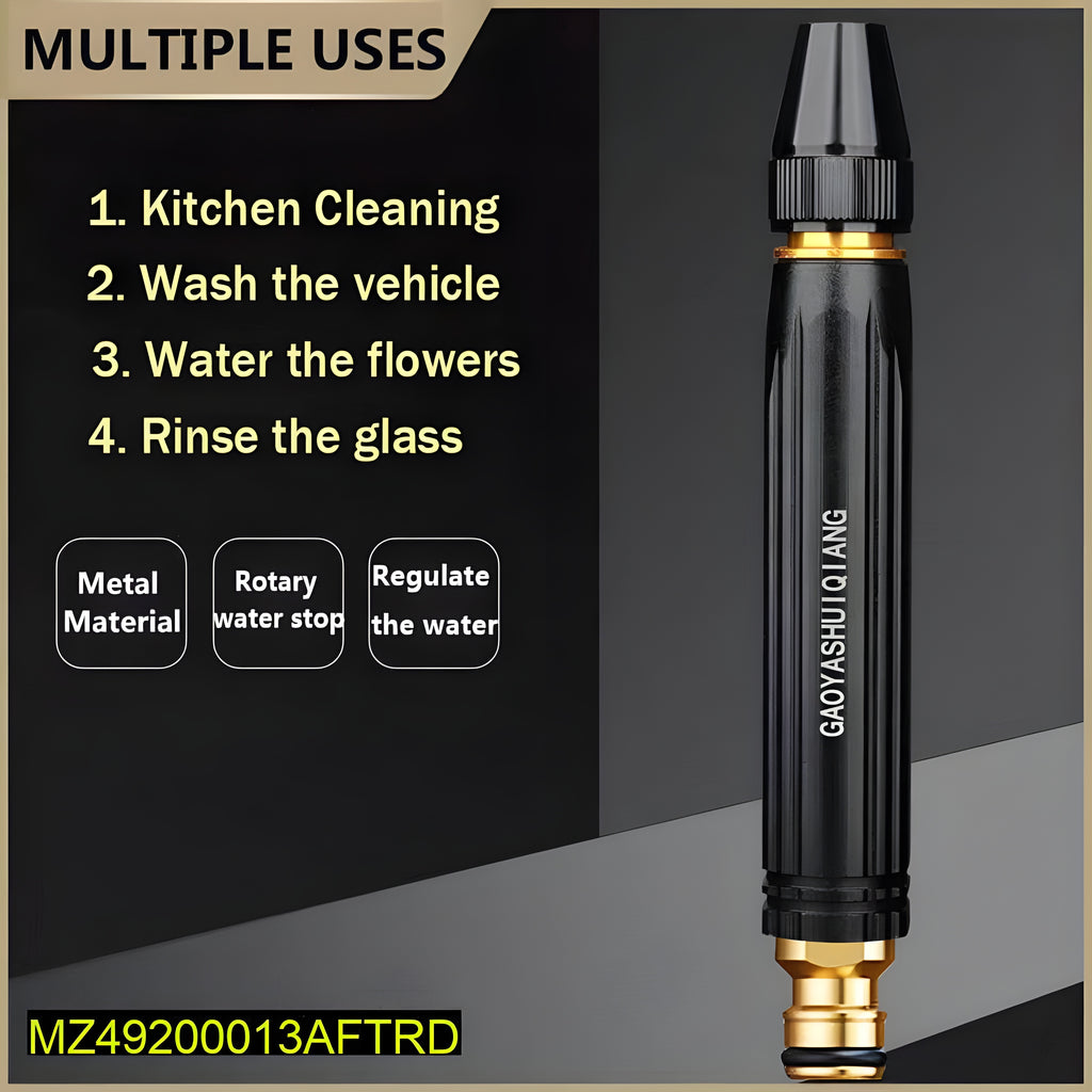 ApexPressure Pro Brass Core Water Gun Nozzle – 16.8cm Industrial Grade Multi-Mode Spray Wand