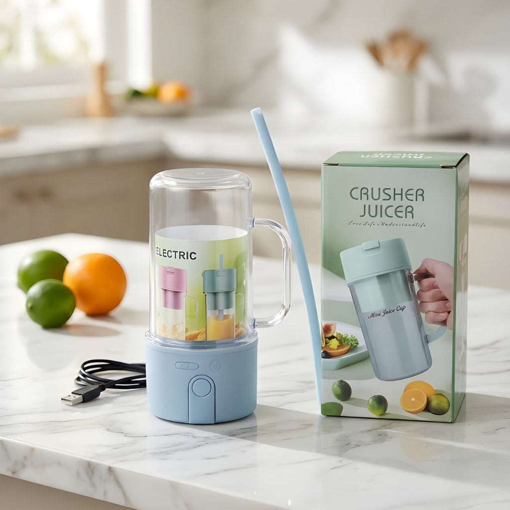 Lifestyle & Value Focused (High Conversion) Wireless Electric Mini Juice Cup – Portable Ice Crusher & Smoothie Maker Mug