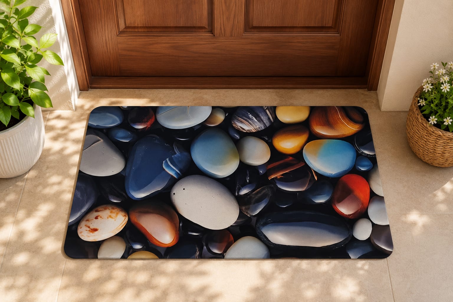 HABiTiX Luxury River Rock Entrance Mat