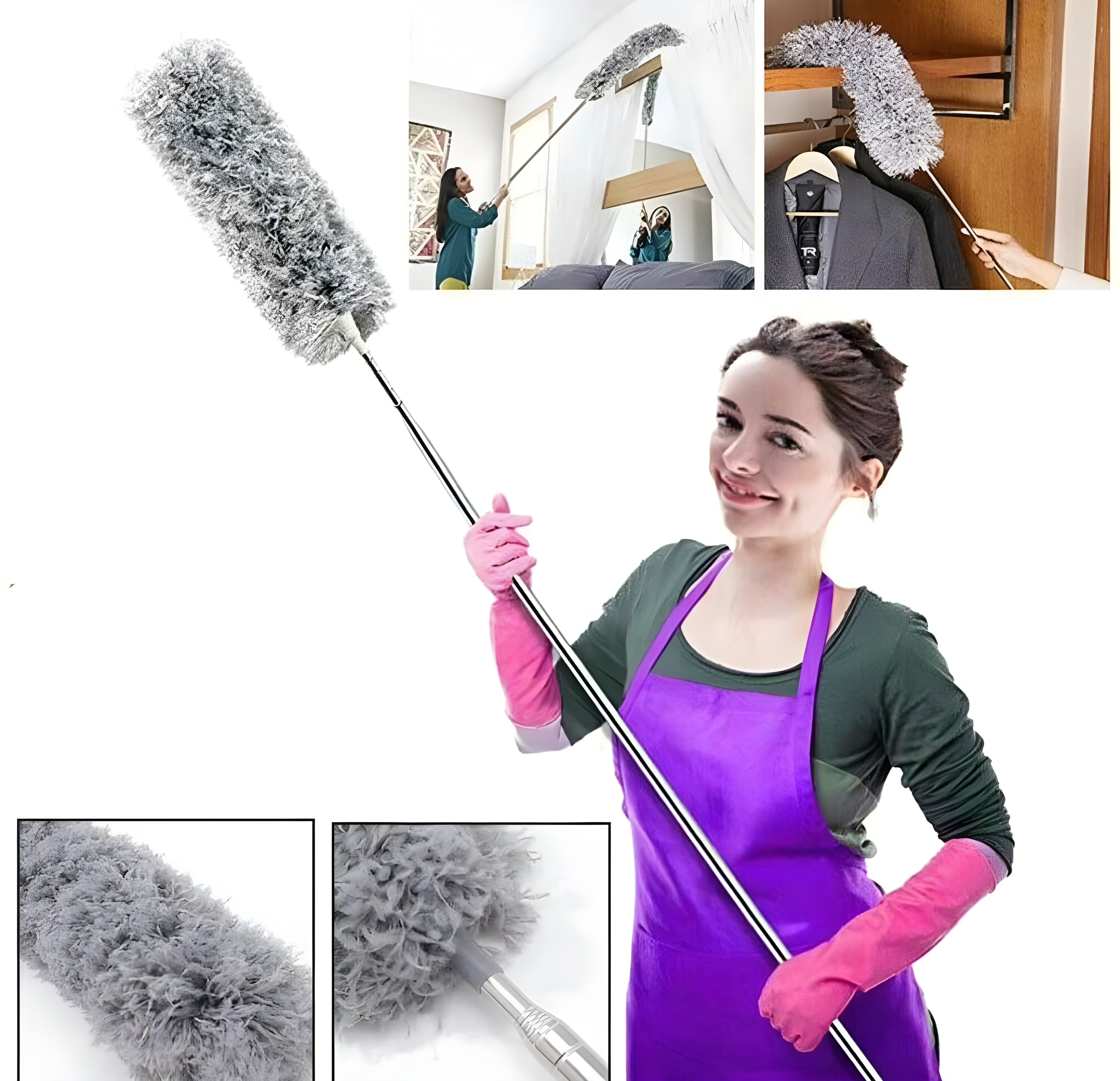 HABiTiX Telescopic Microfiber Feather Duster