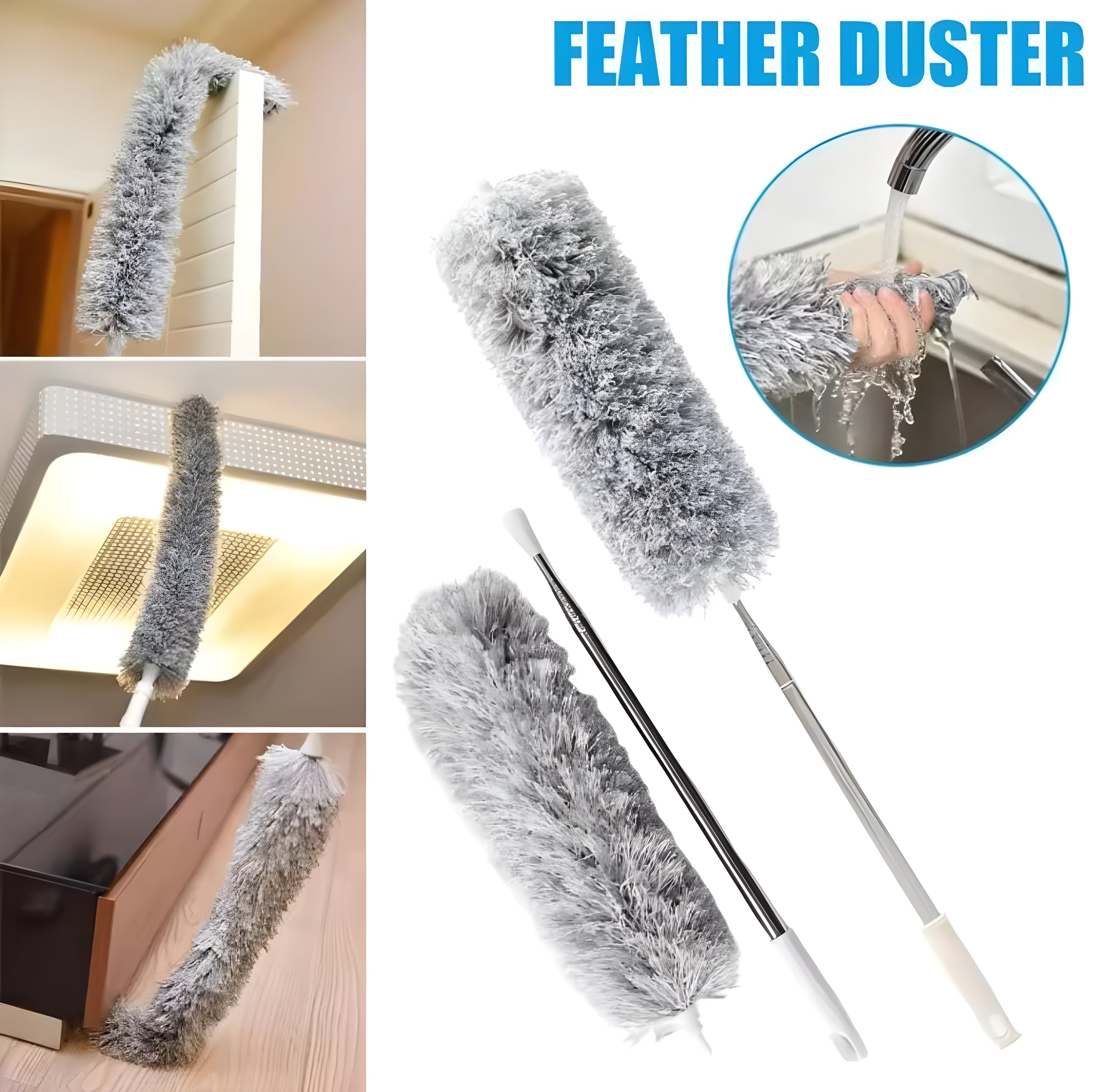 HABiTiX Telescopic Microfiber Feather Duster