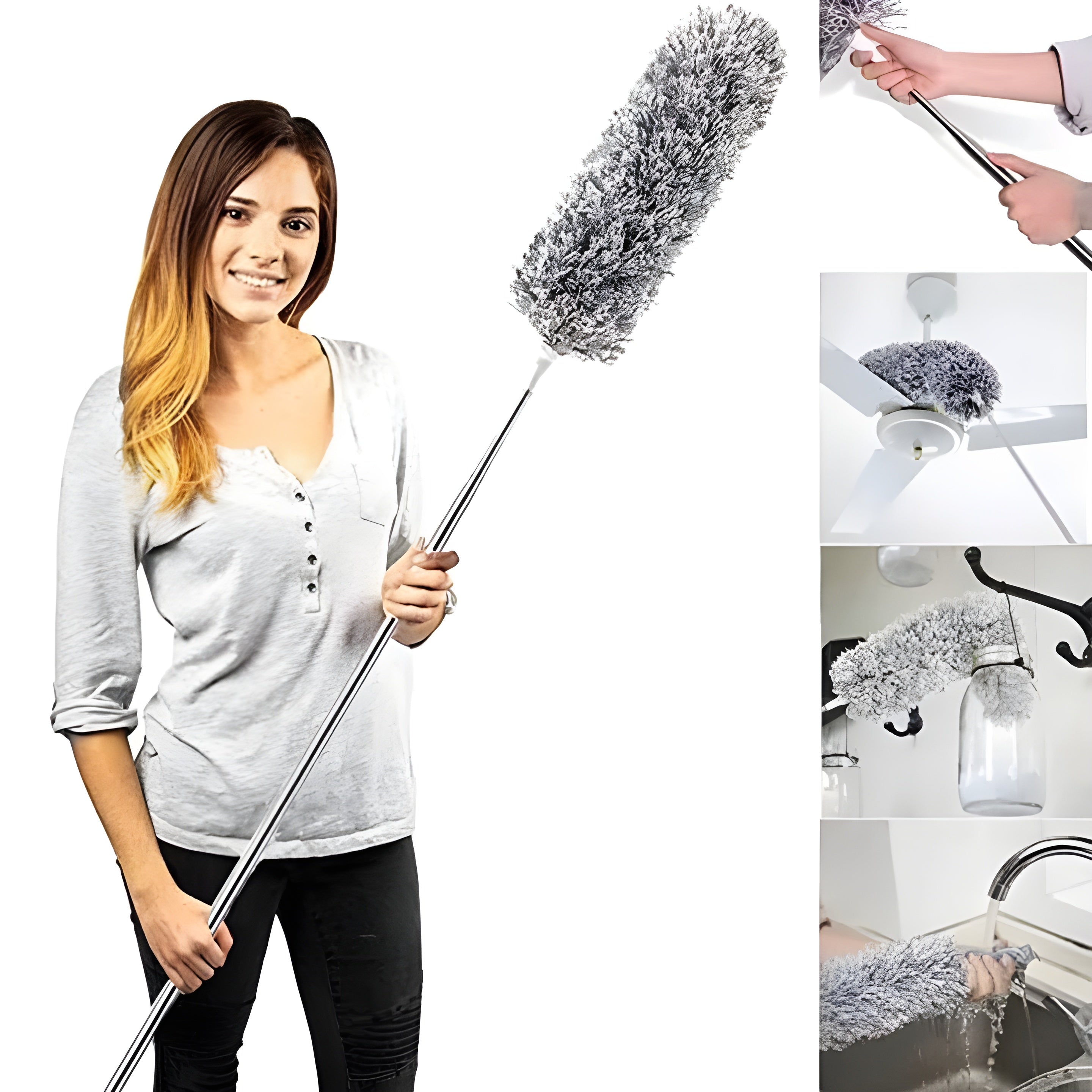 HABiTiX Telescopic Microfiber Feather Duster
