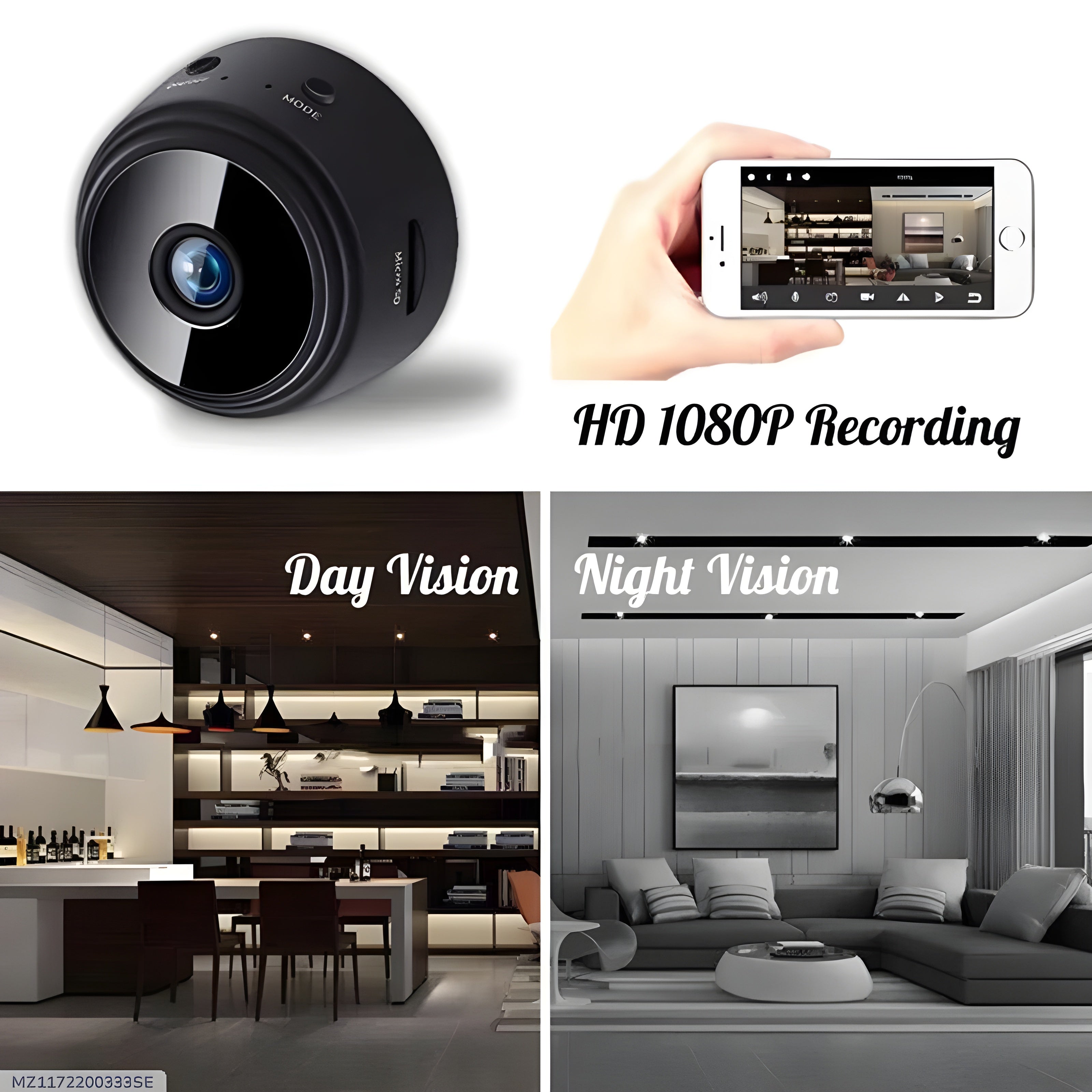 Premium HABiTiX StealthCam HD 1080P Wireless Mini Camera