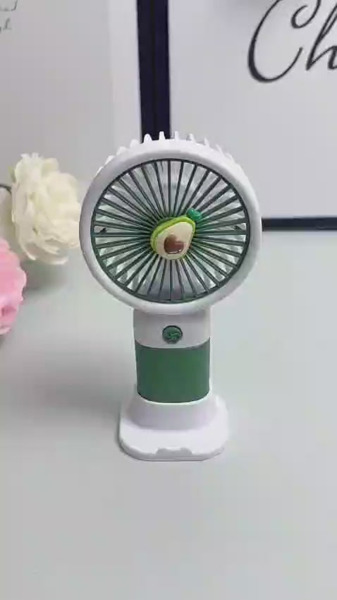Strawberry Portable Rechargeable Mini Fan