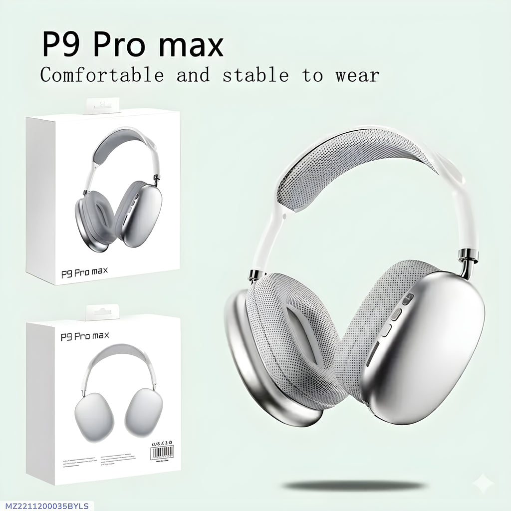 Professional Grade P9 Pro Max Headphones – Ultimate Comfort and Sleek Aesthetics