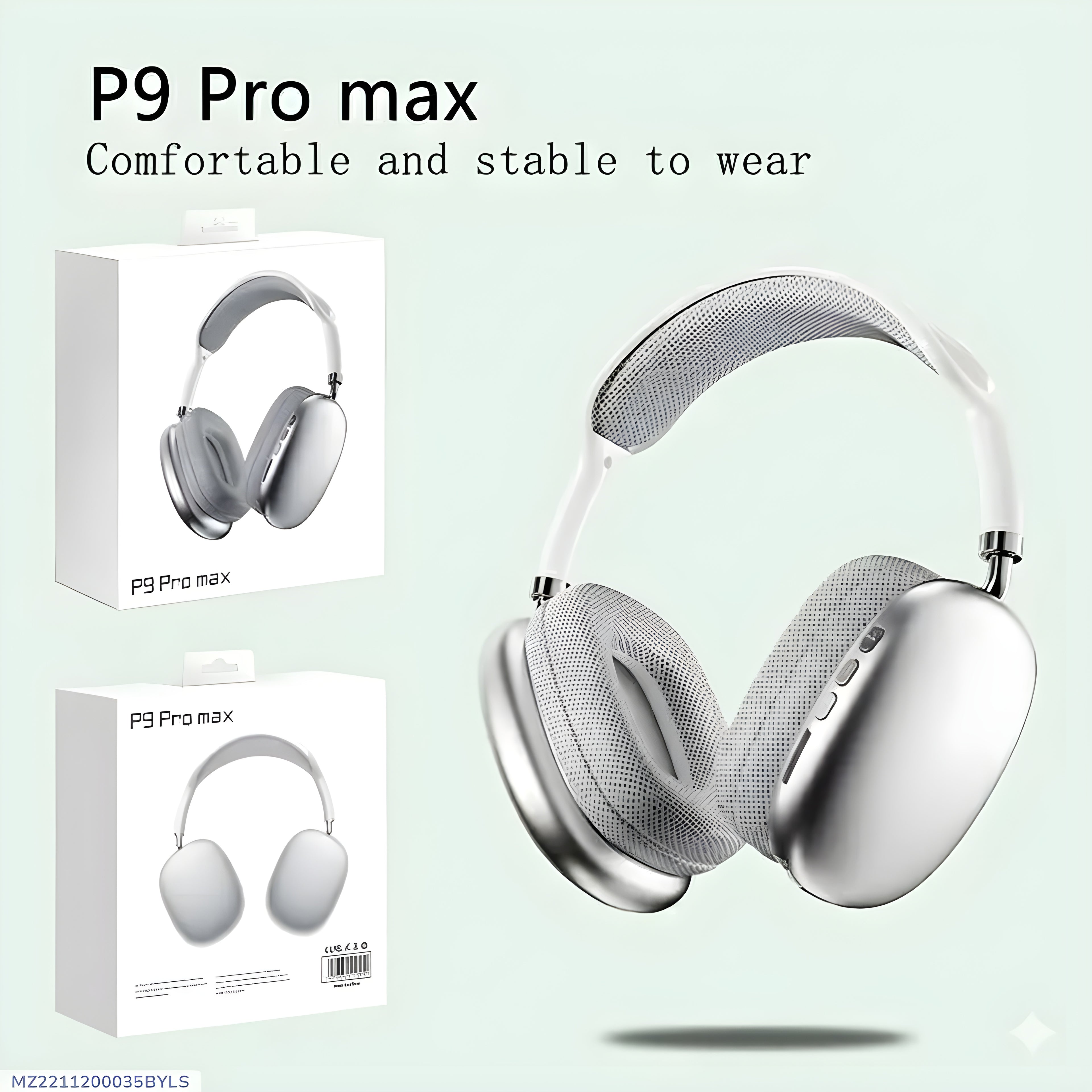 Professional Grade P9 Pro Max Headphones – Ultimate Comfort and Sleek Aesthetics